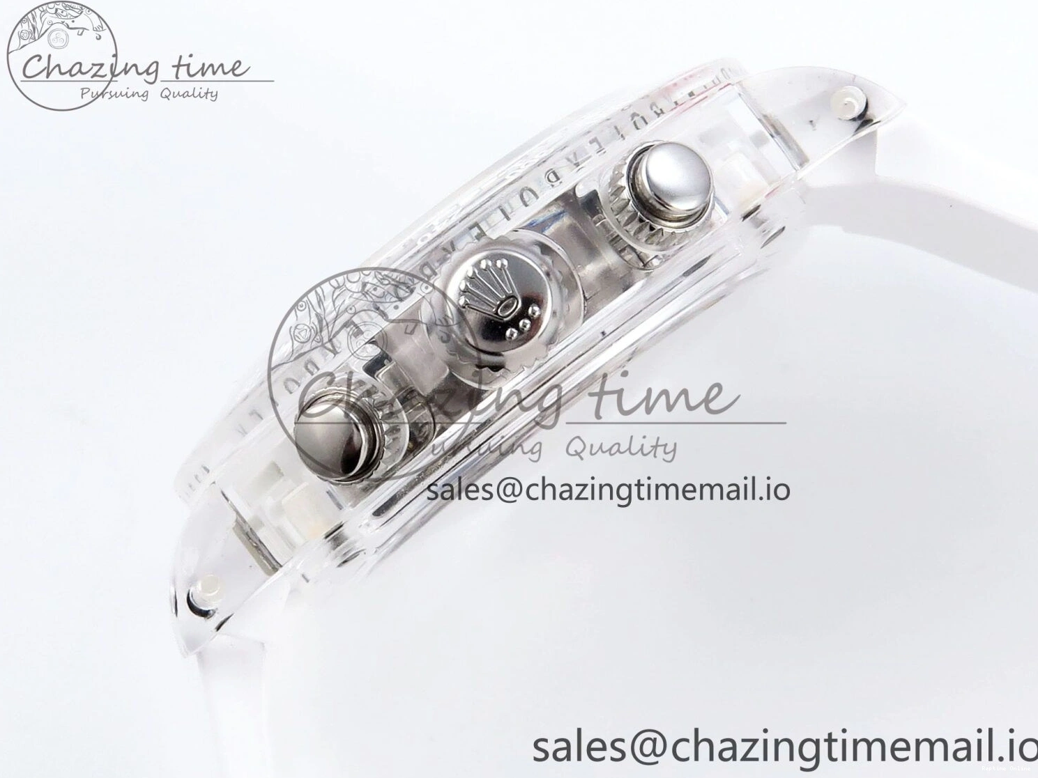 0407 Daytona AET Remould N6F 1:1 Best Edition Meteorite Dial on White Rubber Strap SA TopPick 920